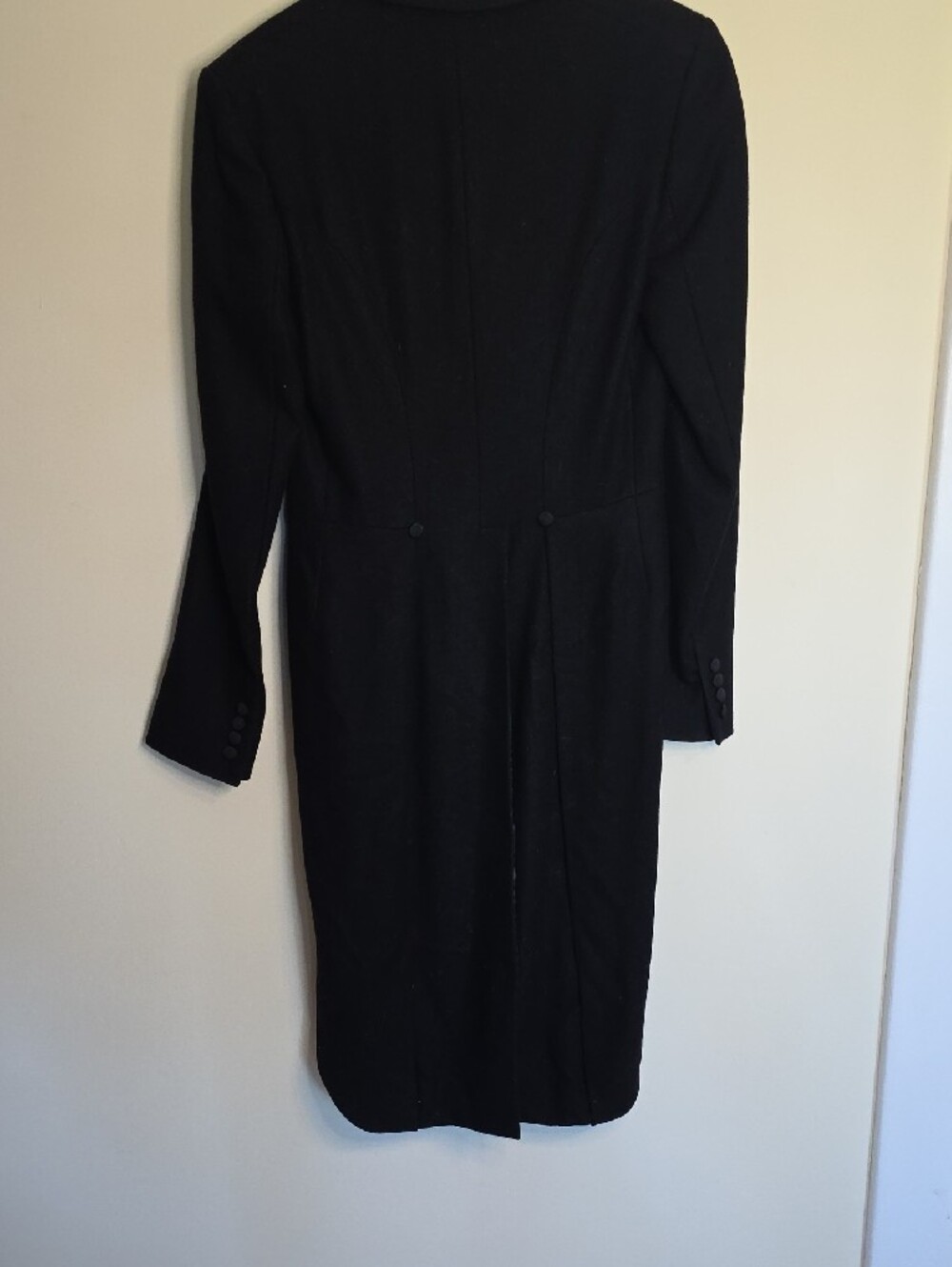 Ralph Lauren Black Cropped Tuxedo Blazer with Peak Lapel 100% Wool - Picture 10 of 11
